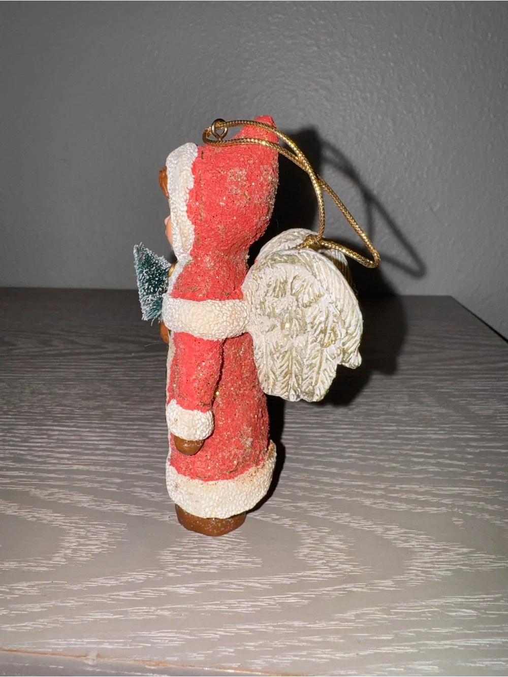 Kurt S Adler. -Girl Angel Holding Christmas Tree Ornament